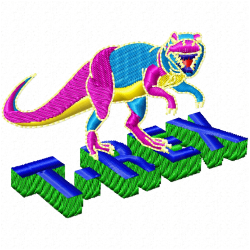 Dinosaur Embroidery Design 7 Dinosaur Embroidery Design 7